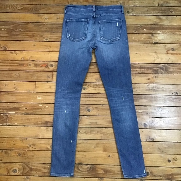 AGOLDE jeans premium denim high-rise ripped skinny stretch 26 distressed blue - Picture 3 of 15